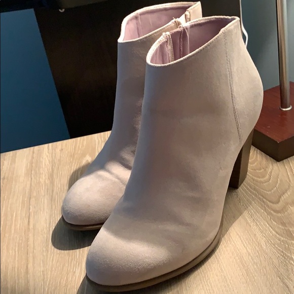 Cream Ankle Boots - Picture 2 of 6